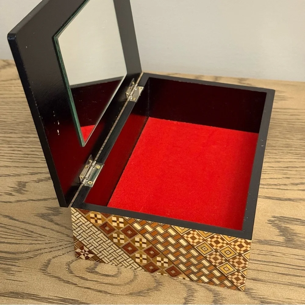 Intricate Brown and Tan Decorative Box